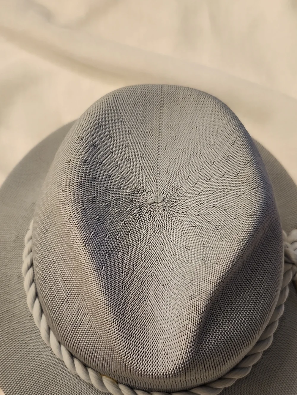 Kangol England New Tropic Trader Grey Blue Fedora Hat, XL, $55